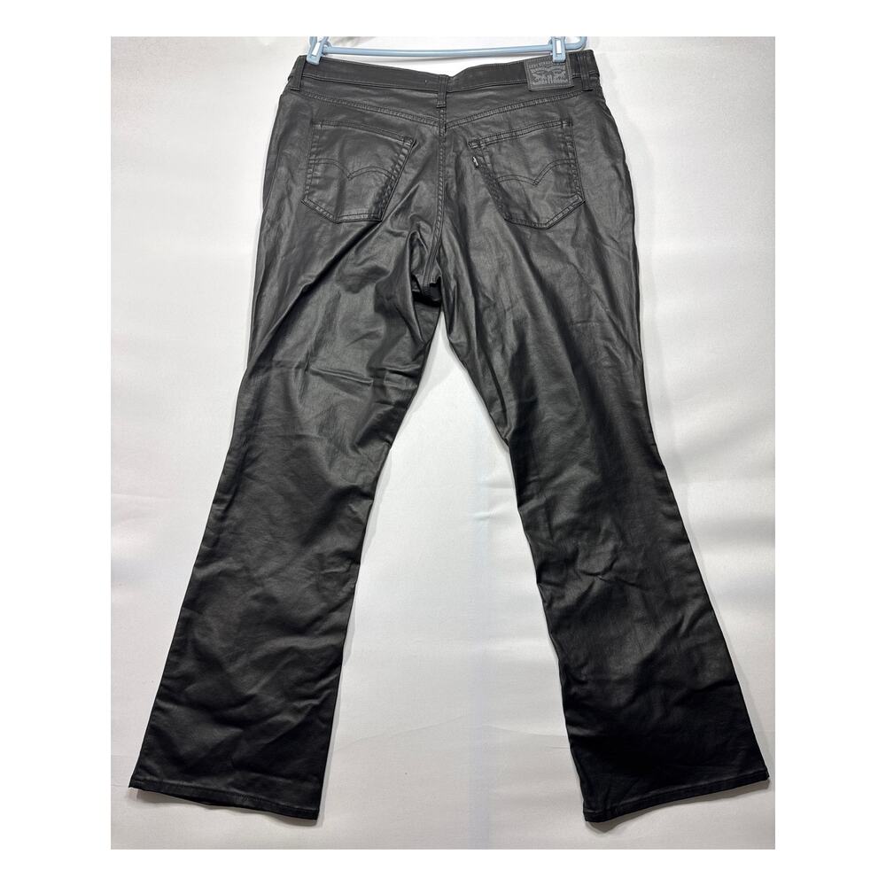Levis 725 Women's High Rise Bootcut Black Coated Stretch Jeans - 34 (37x31.5) - Picture 2 of 7